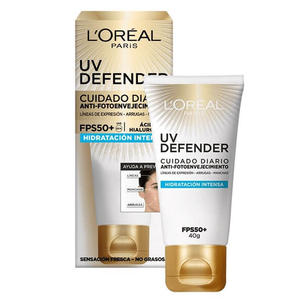 LOREAL PROTECTOR SOLAT UV DEFENDER HIDRATACION INTENSA SPF 50 X 40 G.